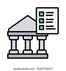Elemento de ícone de avaliação para projeto