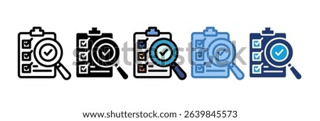 Assessment Icon Element For Design