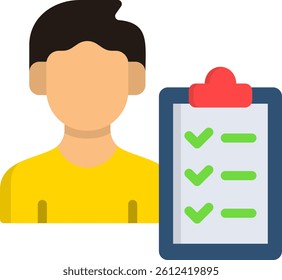 Assessment Icon Flat Vector Illustration