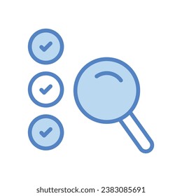 Icono de evaluación aislar ilustración de material vectorial de fondo blanco.