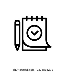 icono de evaluación o diseño de logotipo símbolo de signo aislado ilustración vectorial - Colección de iconos vectoriales de estilo de contorno negro de alta calidad. Diseño de iconos