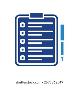 Icono de evaluación Icono de mini ilustración. Uso Para El Concepto Moderno, Impresión, Ui, Ux Kit, Web Y Desarrollo De App. Vector Relacionado Con La Oficina, La Educación, El Examen Y Más