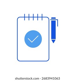 Icono de evaluación esbozo de trazos editable dibujo de línea eps.