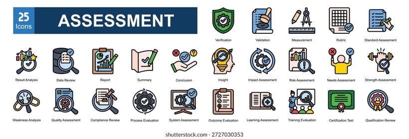    Paquete de iconos de evaluación Conjuntos de colección

