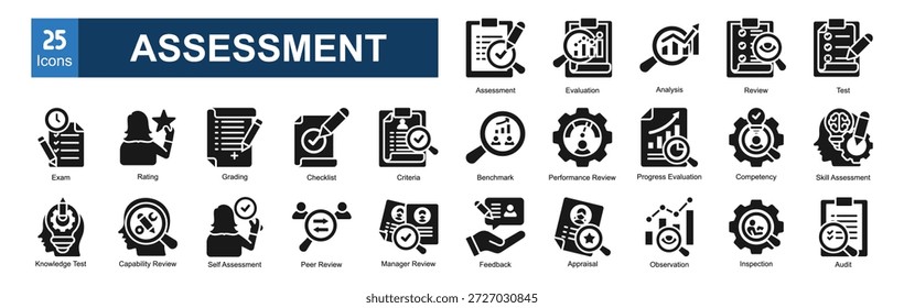 Paquete de iconos de evaluación Conjuntos de colección

