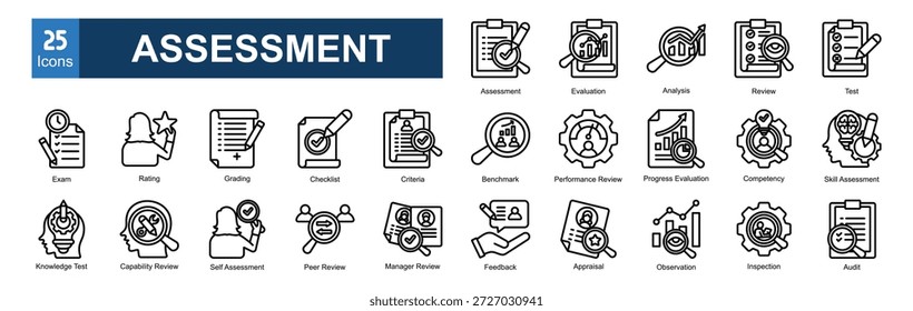  Paquete de iconos de evaluación Conjuntos de colección

