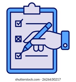 Ícone de avaliação representado pelo símbolo de avaliação Estilo azul.