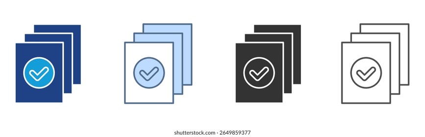 Conjunto de iconos de evaluación Colección de estilos múltiples