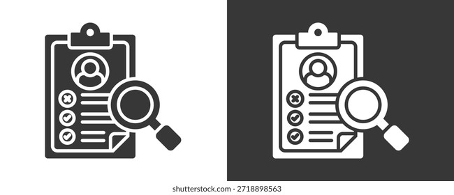 Conjunto De Iconos De Evaluación Colección De Vector Aislado En Blanco Y Negro