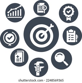 Assessment Icon Set vector design

   