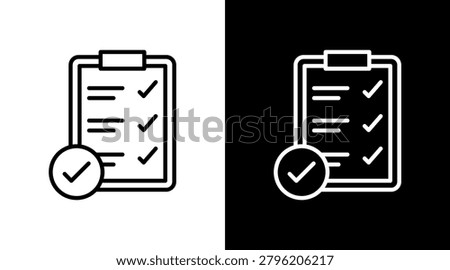 Assessment Icon Sheet Black And White