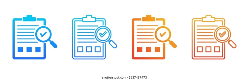 Assessment icon sheet multiple style collection