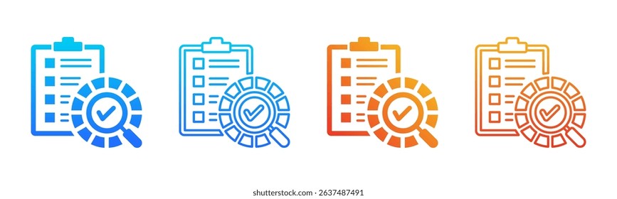Assessment icon sheet multiple style collection