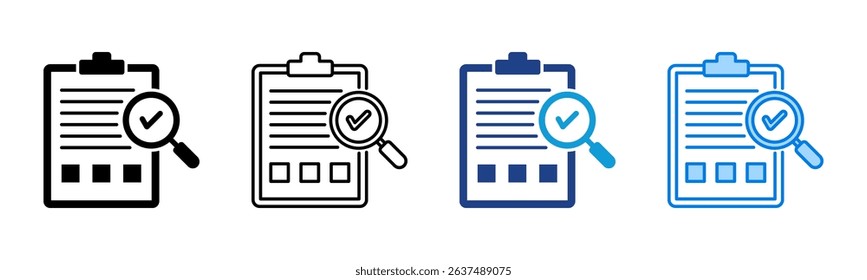 Assessment icon sheet multiple style collection