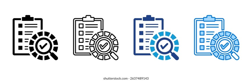 Assessment icon sheet multiple style collection
