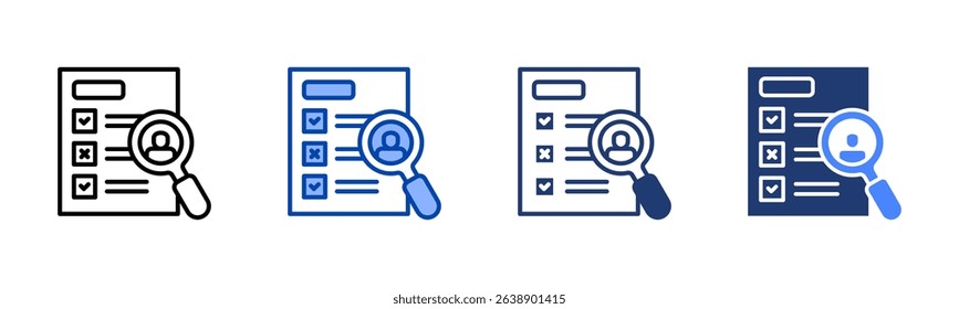 Assessment icon sheet multiple style collection