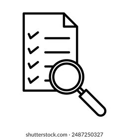 assessment linear logo mark in black and white