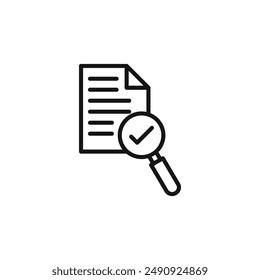 assessment logo sign vector outline