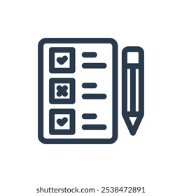 Assessment on Learning Management System Vector Icon