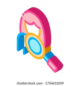 Assessment On Symptomp Of Pregnancy vector isometric sign. color isolated symbol illustration