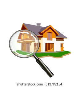 Assessment of real estate.Vector Illustration.