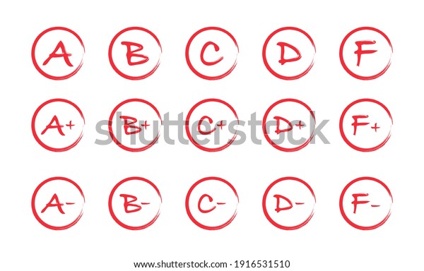 Assessment Results Hand Drawn School College Stock Vector (Royalty Free ...