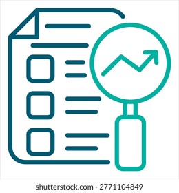 Assessment Single Icon Line Color