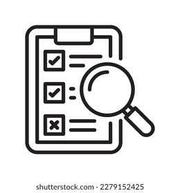 Assessment  vector filled outline Icon Design illustration. SEO Development And Marketing Symbol on White background EPS 10 File