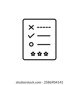 Assessment Vector  flat Icon illustration