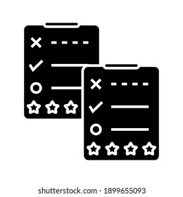 Assessment Vector Icon on white background color editable