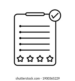 Assessment Vector Icon on white background color editable