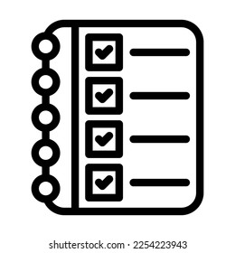 Diseño de iconos de línea de vector de evaluación
