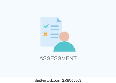 Vector De Evaluación O Ilustración De Símbolo De Logotipo
