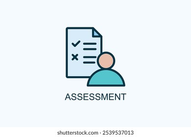 Vector De Evaluación O Ilustración De Símbolo De Logotipo
