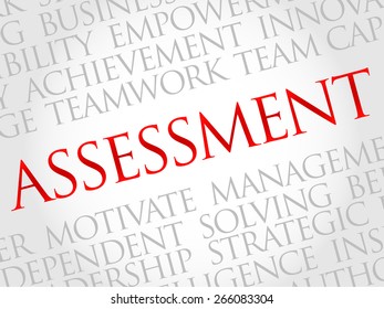 Assessment Word Cloud Business Concept Stock Vector (Royalty Free ...