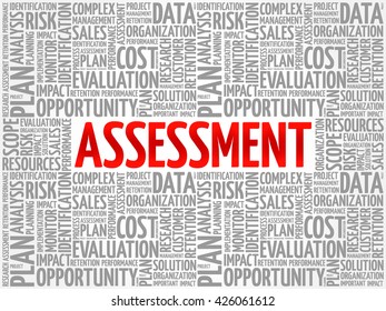 Assessment Word Cloud Business Concept Stock Vector (Royalty Free ...