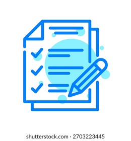 Ícone de Avaliação na Ilustração do Vetor de Forma