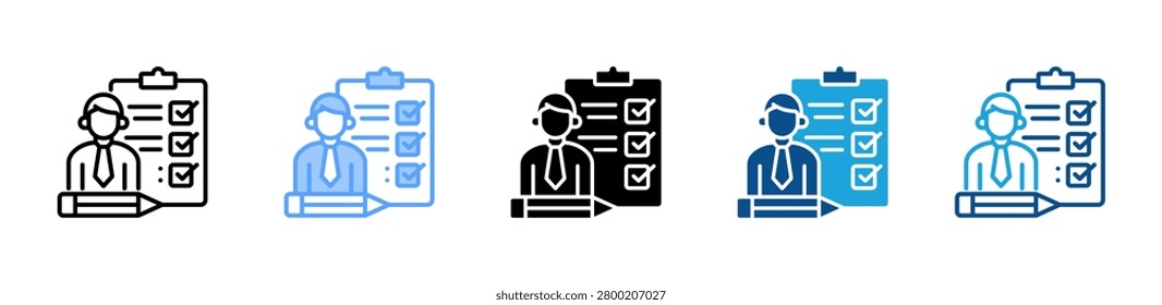 Assessor web icon with multiple style collection