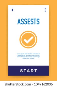 Assests Icon Concept