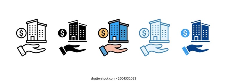 Asset Acquisition Icon Set Multiple Style Collection