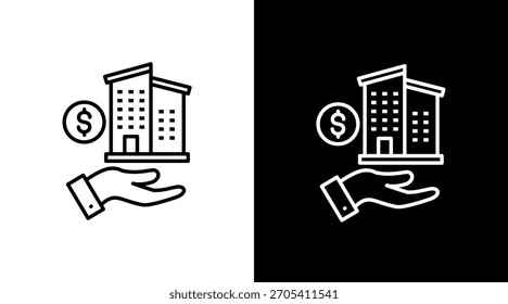 Adquisición de activos Diseño de conjunto de iconos blancos