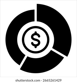 Asset Allocation Icon Element For Design