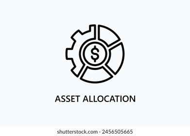 Asset Allocation Vector, Icon Or Logo Sign Symbol Illustration