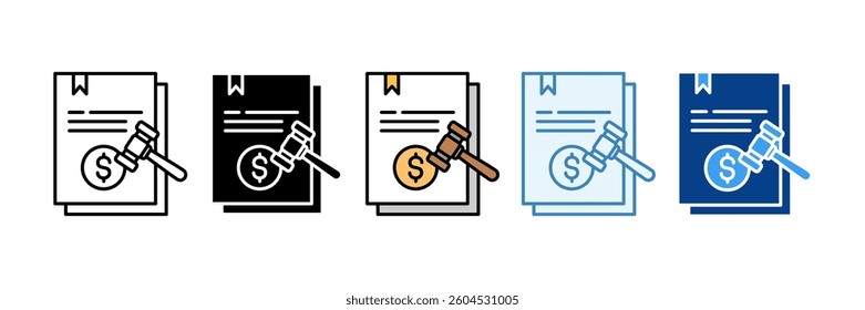 Asset Compliance Icon Set Multiple Style Collection