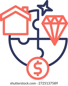 Objektsymbolzeilenfarbe, Vektorgrafik