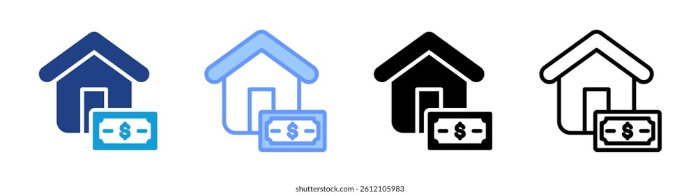 Asset icon set multiple style collection