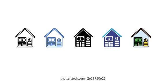 Asset icon sets collection multi style
