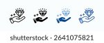 Asset icon sheet multiple style collection isolated vector
