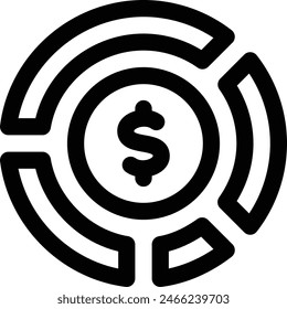 asset icon. Thin Linear Style Design Isolated On White Background