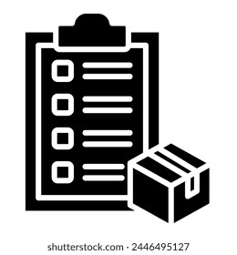 Asset Inventory icon line vector illustration